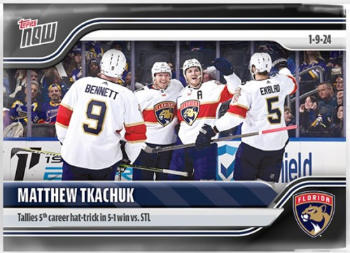 2023-24 NHL TOPPS NOW - Matthew Tkachuk - Sticker #82 - Print Run: TBA (PRE-SALE)