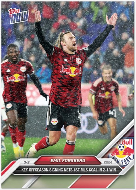 2024 MLS TOPPS NOW - Emil Forsberg - Card 17 - Print Run: 182 (PRE-SALE)