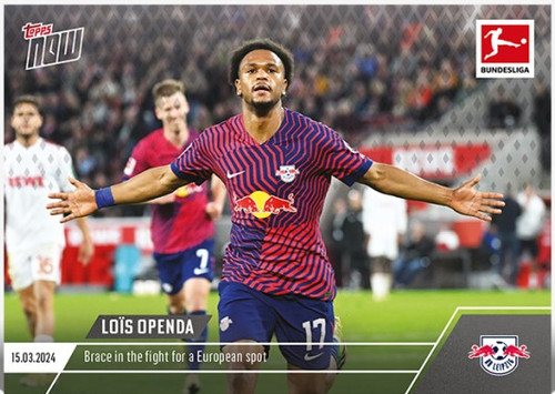 2024 Bundesliga TOPPS NOW - Loïs Openda - Card 144 - Print Run: TBA (PRE-SALE)