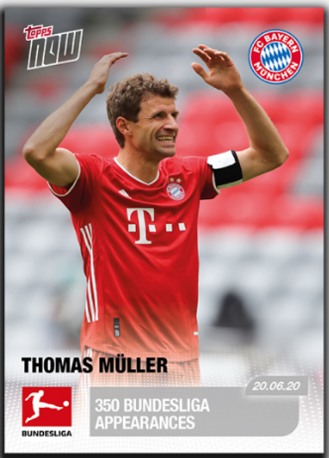 Topps NOW- Thomas Muller #186 - front