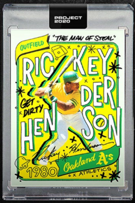 Topps Project 2020 Rickey Henderson  #129 - front