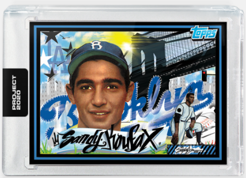 Topps Project 2020 Sandy Koufax #125 by Joshua Vides- Print Run: 4966  (IN-HAND) - Wheeler Collection