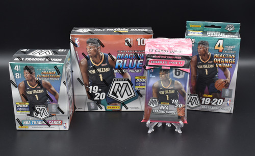 2019-20 Panini NBA Mosaic basketball factory sealed Walmart Mega box, Blaster box, Hanger box, and Cello pack!