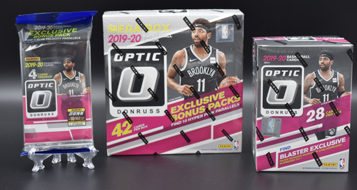 2019-20 Panini NBA Donruss Optic basketball factory sealed Walmart Mega box, Blaster box and Cello pack!