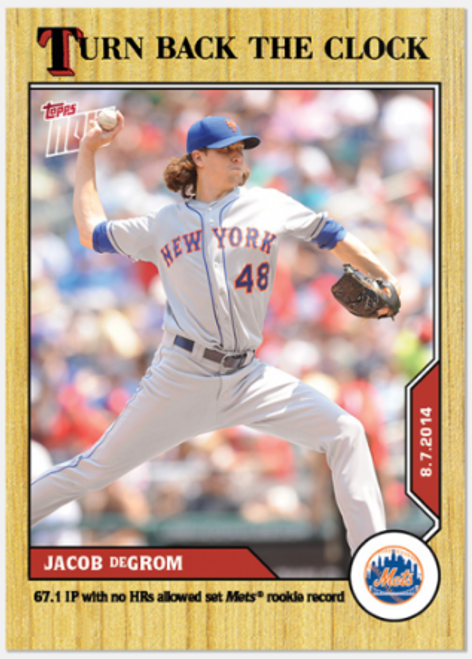 Turn Back The Clock- Jacob deGrom #130 - (PRESALE)