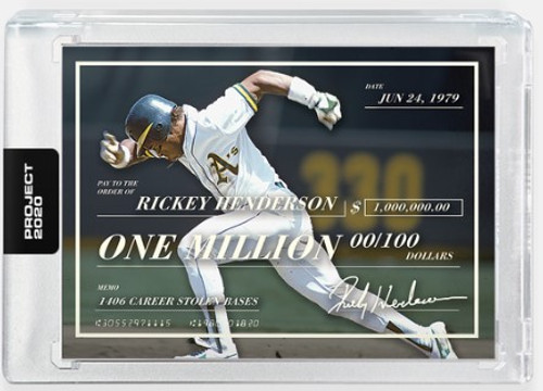 Topps Project 2020 Rickey Henderson #390 by Oldmanalan(PRE-SALE)