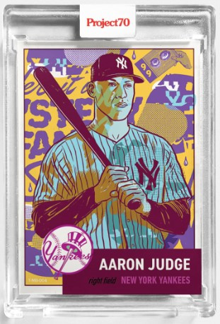 Topps Project 70 Aaron Judge #11 by Lauren Taylor (PRE-SALE) - Wheeler  Collection