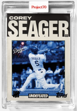 Topps Project 70 Corey Seager / Cody Bellinger #104 by Lauren  Taylor(PRE-SALE)