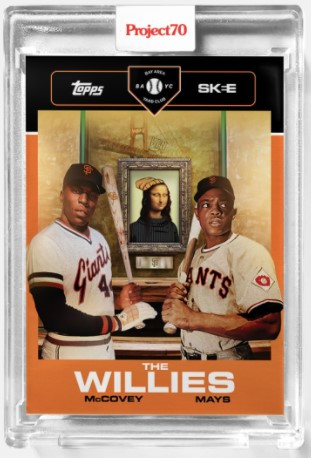 Topps Project 70 Willie Mays / Willie McCovey #688 by DJ Skee (PRE 
