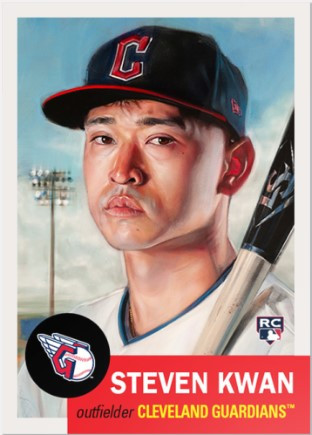 Buy Steven Kwan Baseball Player Illustration Card / Cleveland Online in  India 