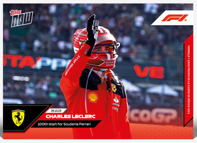 タイムセール　 Leclerc Topps f1 ルクレール サイン カード 8b4efb51f85777186907d39cc424a3