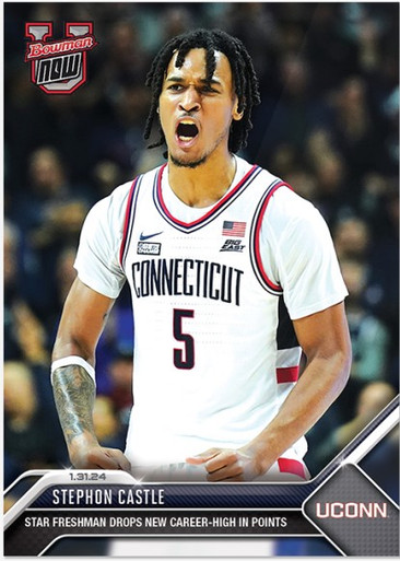 2023 Bowman U NOW - Stephon Castle - Basketball Card #42 - Print Run: 597  (PRE-SALE)