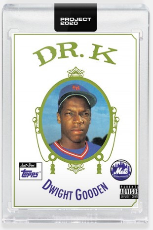 Dwight Gooden New York Mets Autographed 2020 Topps Project 2020 #119  Beckett Fanatics Witnessed Authenticated Card