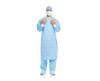 Halyard Aero Blue Performance Surgical Gowns X-Long, Large, Non Sterile, 36/cs