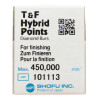 Shofu Hybrid Point T&F Diamond Burs, Shape #7104, ISO #254/014, 3.0 Length, Super Fine, 3/pk
