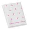 Crosstex Towel, 2-Ply Paper, Poly, 19" x 13", Pink A Purpose, Pink Ribbons, 500/cs