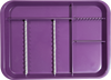 Zirc B-Lok Divided Tray 13-3/8"x9-5/8"x7/8", Plum, ea