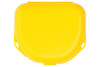 Zirc Imprinted Retainer Box 1-1/2" Deep, Neon Yellow, 24pk