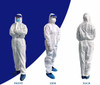 Coverall Isolation Suit, Full Body, Non-Surgical Use No Foot Cover, X-Large 69" Body Height, ea