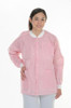 ValuMax Extra-Safe Autoclavable Lab Jacket, Light Pink L, Hip-Length, Breathable, 3 Pockets, Knitted Cuff, 10/pk