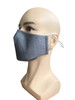 ODS Reusable 3-Layer Cotton Face Mask with PM2.5 Carbon Filter, Gray, 4/pk
