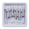BD PrecisionGlide Allgery Tray, 0.5 mL 27G x 3/8 Inch Attached Needle Without Safety, Intradermal Bevel, 25/tray, 40 trays/cs P-O