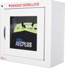 Zoll AED PLUS Defibrillator & Accessory, Metal Wall Cabinet with Alarm