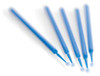 SDI Points Disposable Brush Applicators, Points, Medium, Light Blue, 400/pk 8100119