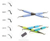 Pac-Dent ImplaKlean Implant Scaler Set Intro Pack (1 of each 4R/4L, H6/H7, 204S)