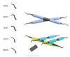 Pac-Dent ImplaKlean Implant Scaler Set 3 x 4R/4L