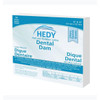 Medicom Hedy Dental Dams , 6"x6", Medium Gauge, Blue, 36/bx