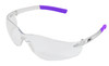 Palmero ProVision Clarity Glasses, Clear Frame & Lens, Lavender Tips, Small, Narrow & Medium Fit, 12/cs