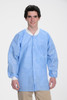 ValuMax Extra-Safe Autoclavable Lab Jacket, Medical Blue 3XL, Hip-Length, Breathable, 3 Pockets, Knitted Cuff, 10/pk