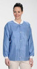 ValuMax Extra-Safe Autoclavable Lab Jacket, Ceil Blue 5XL, Hip-Length, Breathable, 3 Pockets, Knitted Cuff, 10/pk