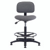 Brewer Industrial Chairs & Stools Vinyl, Adjustable Footring, Hgt. Range 22.5" - 32.5", 27" Dia. Base