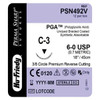 Hu-Friedy Perma Sharp Sutures, PGA, Size 6-0, Undyed, Absorbable, 18", C-3, 3/8 Circle Premium, 12/bx