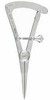 Miltex Castroviejo Caliper, 3-1/4", Straight, Graduated 0 To 20mm, ea
