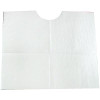 Tidi Choice Contour Neck Bib, 17" x 18", 2-Ply + Poly, White, 500/cs