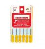 JS Stainless Steel Hedstorm Files, 25mm, #100, 6/pk
