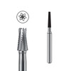 Pac-Dent Carbide Bur HP-701L Taper Fissure Crosscut, Clinic Pack, 100/pk