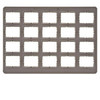 Flow Greylight X-Ray Film Mounts, Plastic, Grey, 20 Horizontal Windows, Size 2, 100/bx