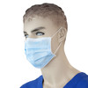 Dynarex Procedure Earloop Face Mask 3-Ply BFE>98% Blue, 50/bx 2201