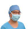 Halyard Kimguard Fog-Free Surgical Mask, BEF>98% Tie on, Blue, 50/pkg 49214