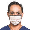 Halyard Fluidshield Fog-Free Procedure Mask with Earloops, Visor, Orange, 25/pkg