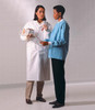 Halyard Kimguard Universal Precautions Lab Coat, White, Small, 25/cs