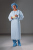 Halyard Kimguard Impervious Gown, Thumbhooks, Blue, Open Back, XX-Large, 100/cs