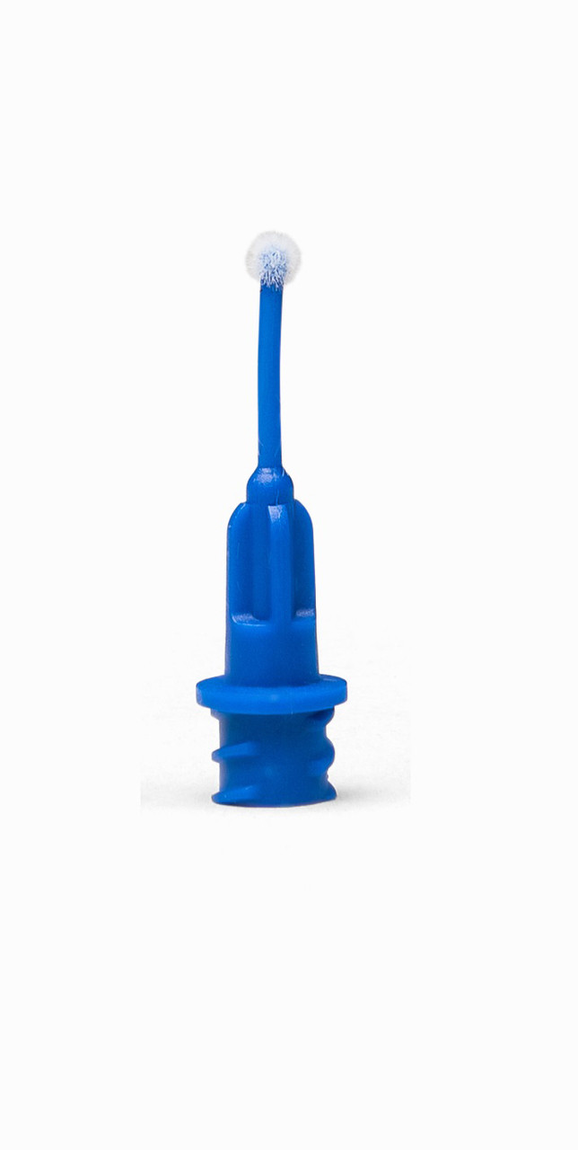 Pulpdent Flocked Applicator Tip, Dark Blue, 25 Gauge, 100/pk