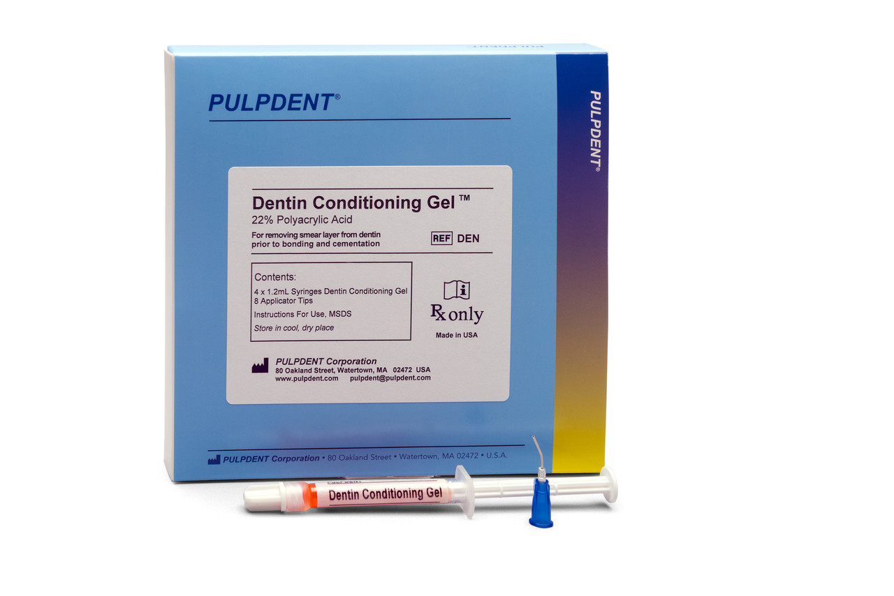 Pulpdent Dentin Conditioning Gel 4x1.2ml Syringe Kit