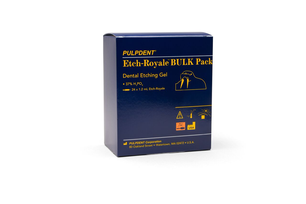 Pulpdent Etch-Royale Bulk Pack, 24 x 1.2mL Syringes, No Tips