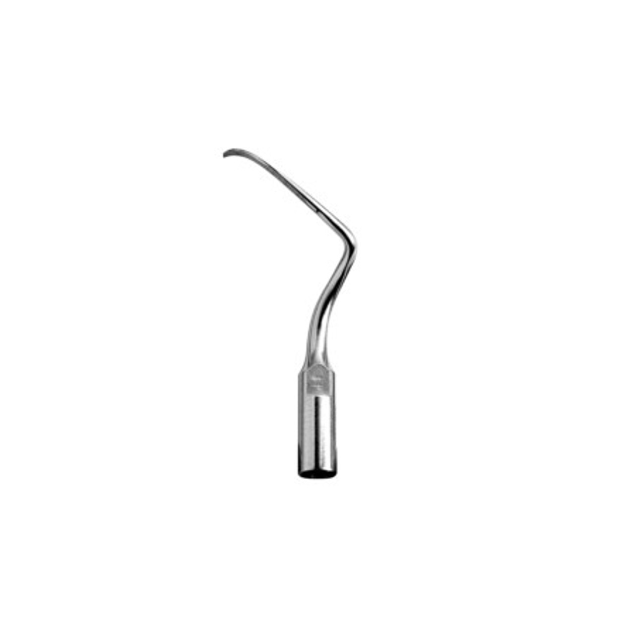 Standard diameter contra-angle tip used to remove calculus on all surfaces of premolars and molars, especially difficult to reach interproximal surfaces.